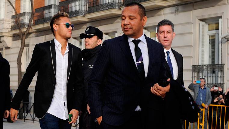 Neymar Jr y su padre, en una imagen de archivo