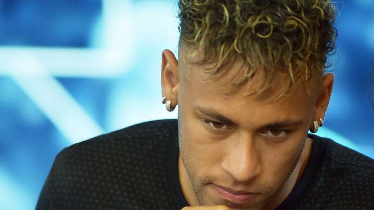 Neymar Jr, en un acto de la marca 'Nike' en Estados Unidos