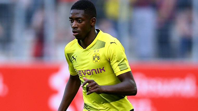 Ousmane Dembélé, durante un partido con el Borussia Dortmund