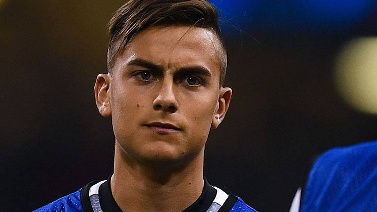 Paulo Dybala in a previous training to the final of the Champions
