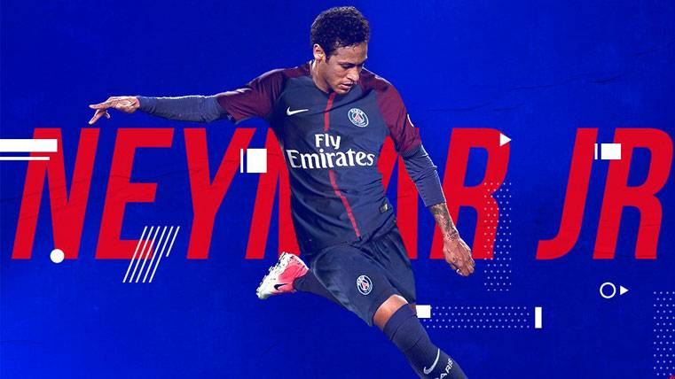 The PSG announces the arrival of Neymar to the team