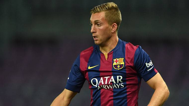 Gerard Deulofeu, during a party with the Barça in an image of archive