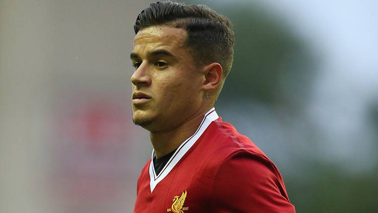 Philippe Coutinho in a friendly of pre-season with the Liverpool