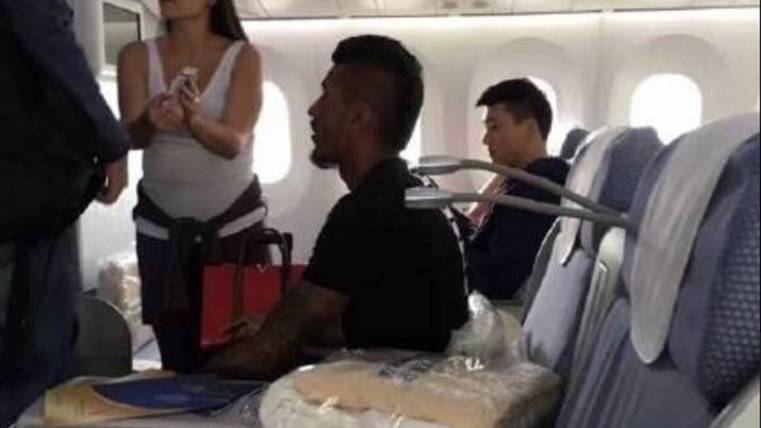 Paulinho, pillado in an aeroplane course to Barcelona