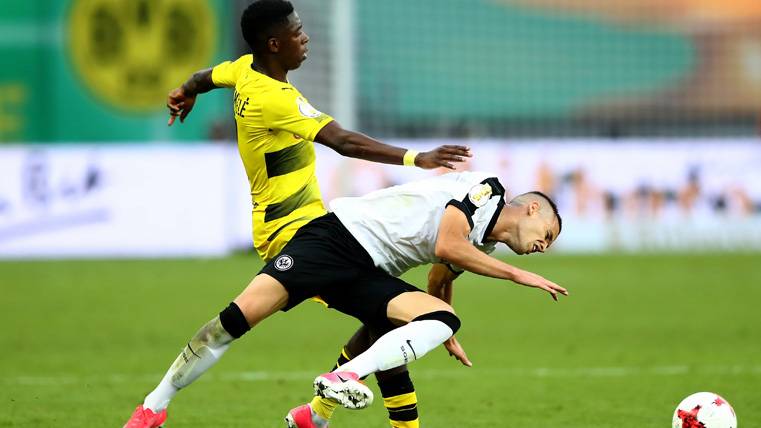 Ousmane Dembélé, during a party with the Borussia Dortmund