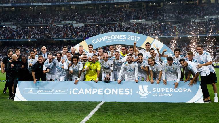 The Real Madrid, champion of the Supercopa of Spain
