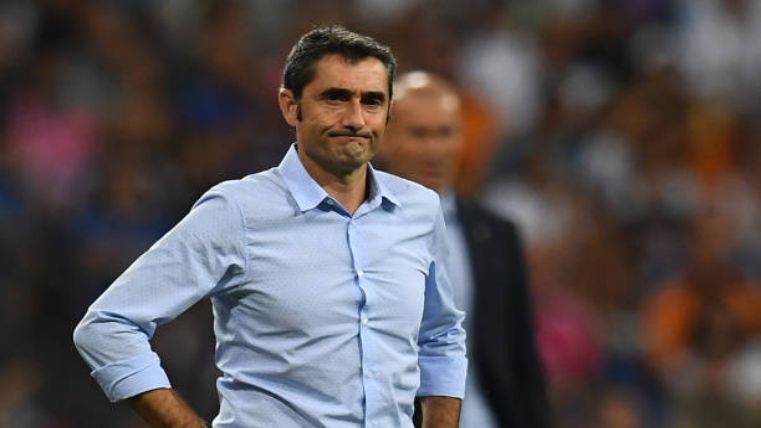 Valverde During the party of turn between Madrid and Barcelona