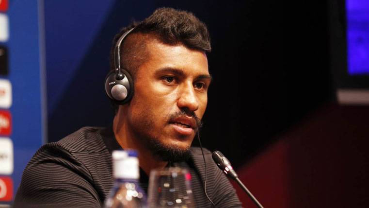 Paulinho, during his first press conference with the FC Barcelona