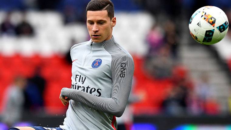 Julian Draxler, during a warming with the PSG