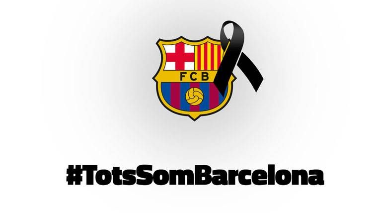 El Barça ha compartido sus muestras de apoyo tras el atentado
