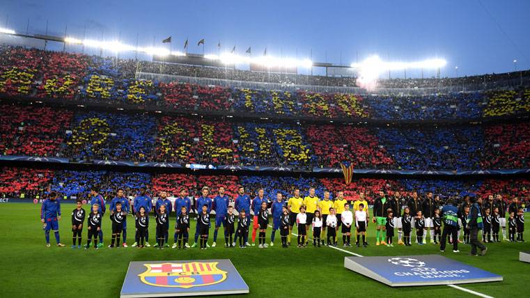 El FC Barcelona, antes de un partido en una imagen de archivo