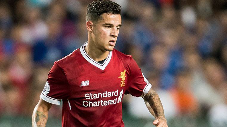 Philippe Coutinho in a friendly of pre-season with the Liverpool