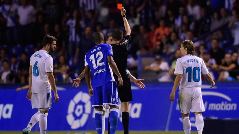 Sergio Ramos, expulsado en el Deportivo-Real Madrid