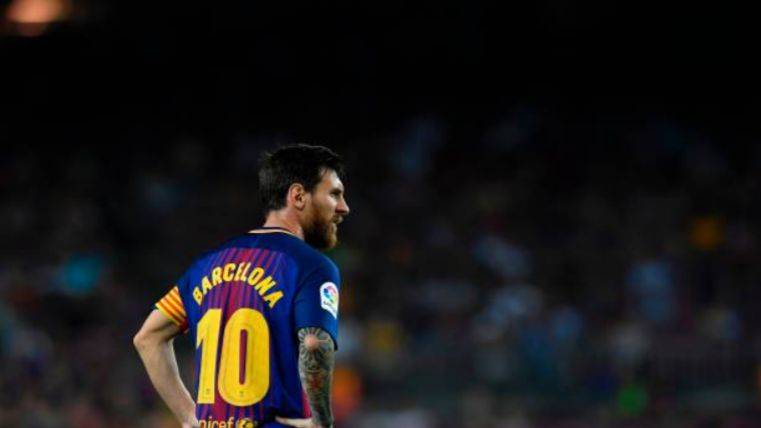 Messi en una acción ante el Betis