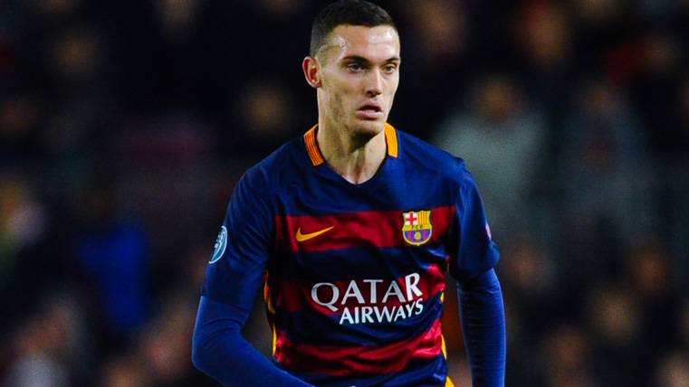 Thomas Vermaelen, durante un partido con el FC Barcelona