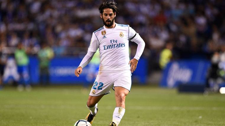 Isco Alarcón, during a party with the Real Madrid against the Sportive