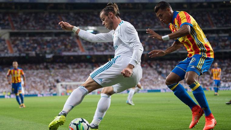 Gareth Bale, durante el encuentro contra el Valencia