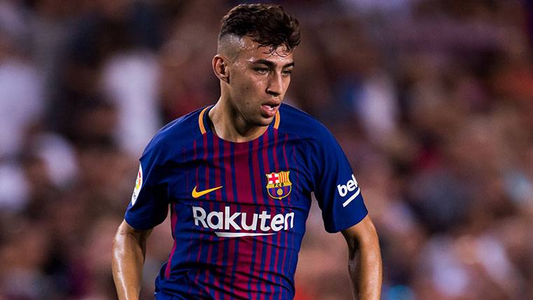 Munir The Haddadi in a party of pre-season with the Barça