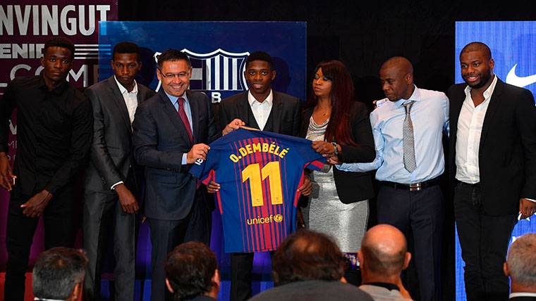 Ousmane Dembélé, presentado como nuevo fichaje del Barça