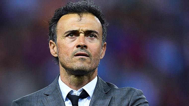 Luis Enrique, in an image of archive of when it trained to the Barça