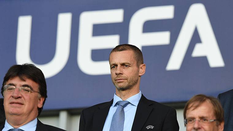Aleksander Ceferin, presidente de la UEFA, en una imagen de archivo