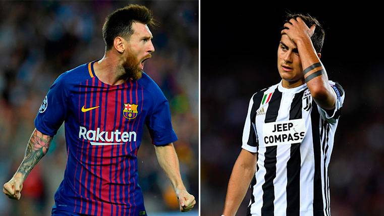 Leo Messi y Paulo Dybala, duelo desnivelado en la Champions