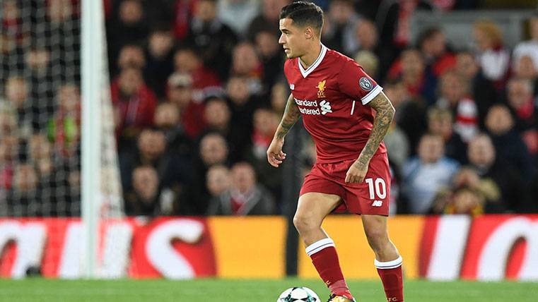 Philippe Coutinho in a duel of Champions with the Liverpool