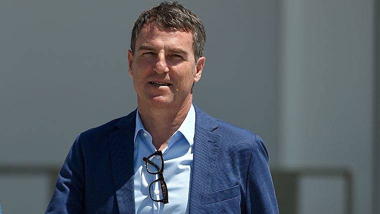 Robert Fernández en la ciudad deportiva del Barça