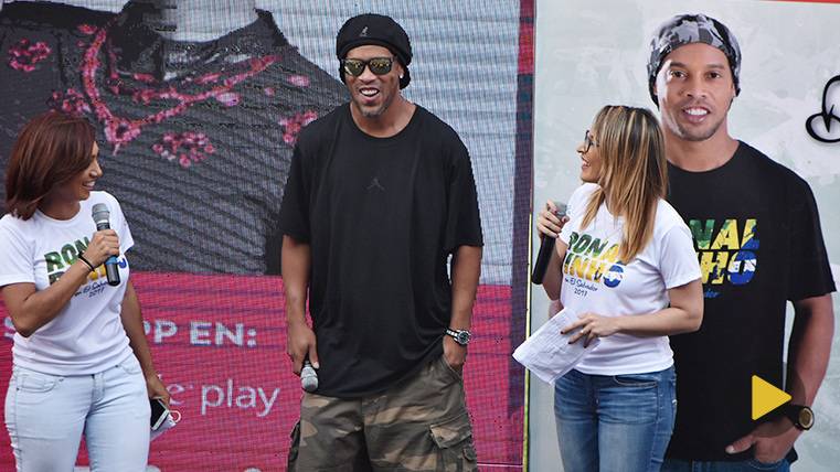Ronaldinho, during a charitable act in The Saviour
