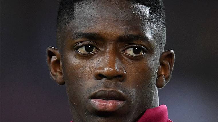 Ousmane Dembélé In the previous minutes to the Barça-Juventus of Champions