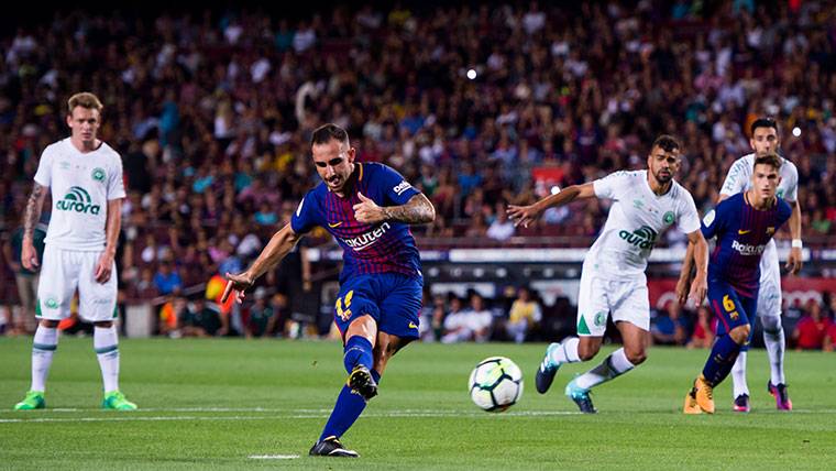 Paco Alcácer, failing a penalti against the Chapecoense in the Gamper