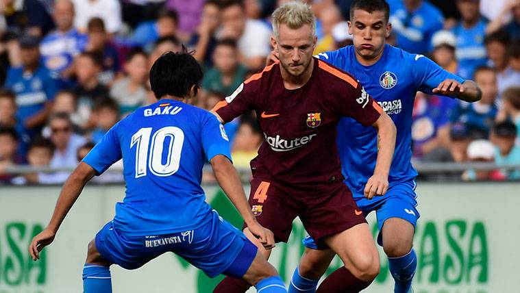 Ivan Rakitic in a party of League with the FC Barcelona