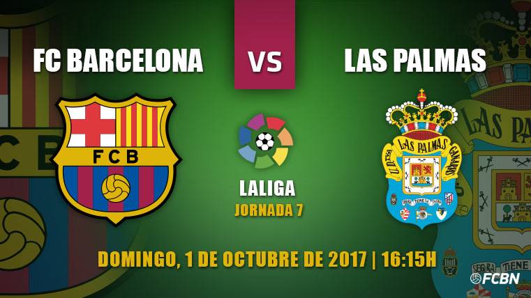 Previous of the FC Barcelona-UD The Palms of the J7 of LaLiga 2017-18