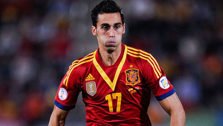 Álvaro Arbeloa in a party of the Spanish selection