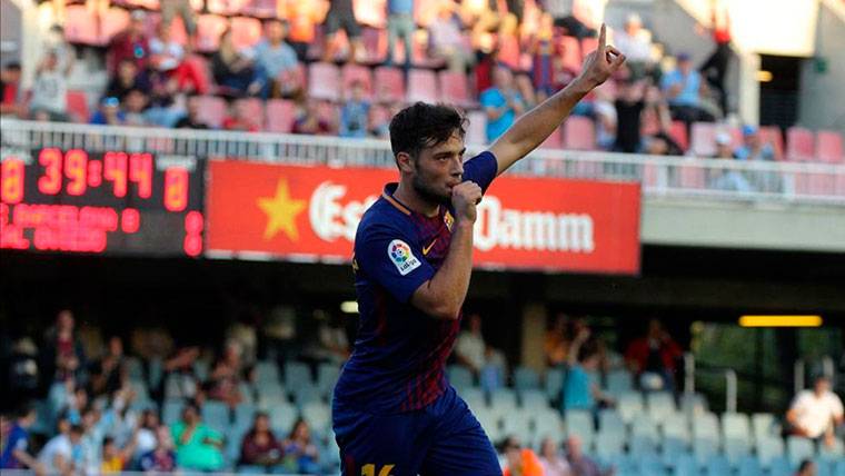 José Arnáiz, celebrando el gol marcado al Valladolid