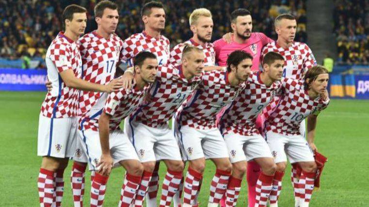 Croacia antes del partido ante Ucrania