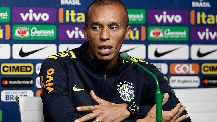 Miranda, during a press conference with Brazil