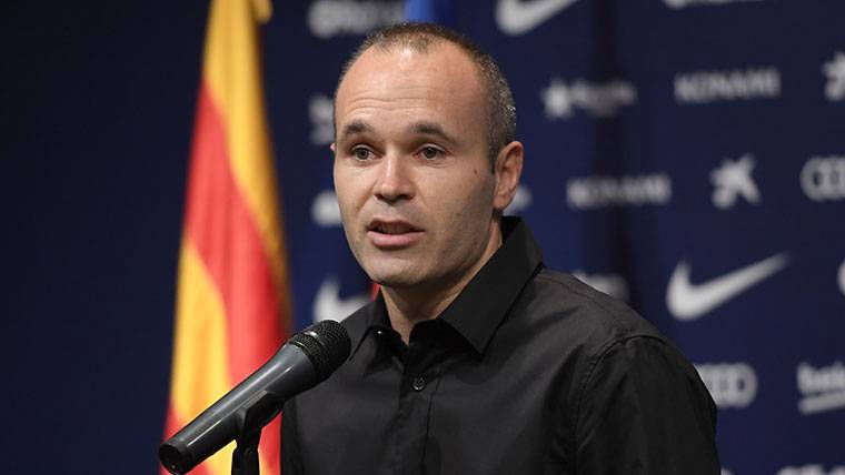 Andrés Iniesta, during an appearance with the FC Barcelona