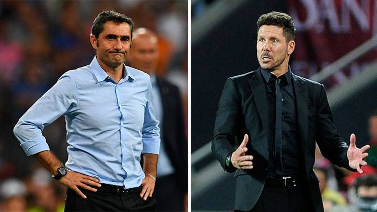 Ernesto Valverde and the Cholo Simeone, particular duel in Wanda