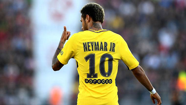 Neymar Jr, during the last party of Paris Saint-Germain