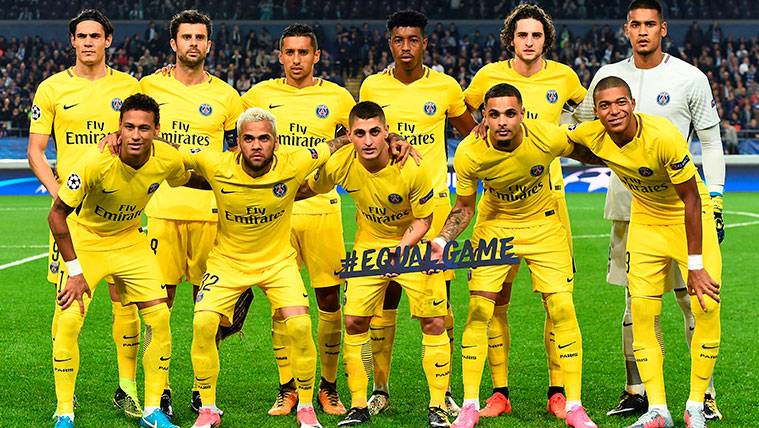 The alignment of the PSG in his visit to the Anderlecht in Champions
