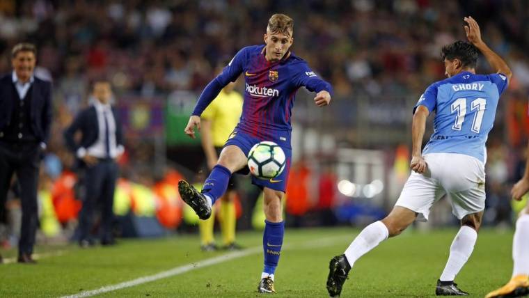 Deulofeu In an action in front of the Málaga