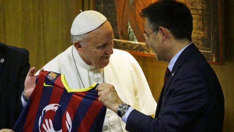 The Pope with Bartomeu