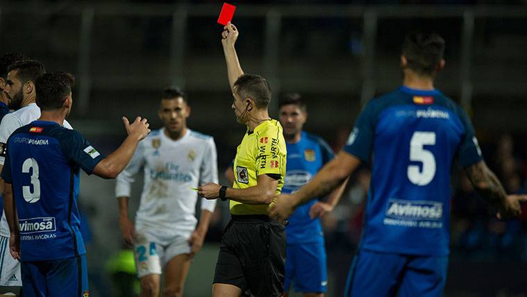 Churches Villanueva expelled to two players in the Fuenlabrada-Real Madrid