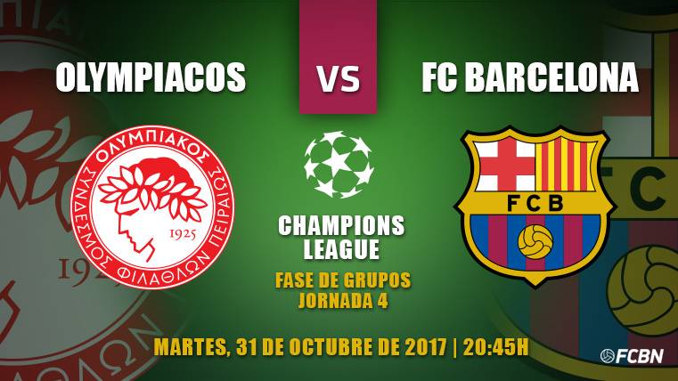 Previous of the Olympiacos-Barcelona of Champions