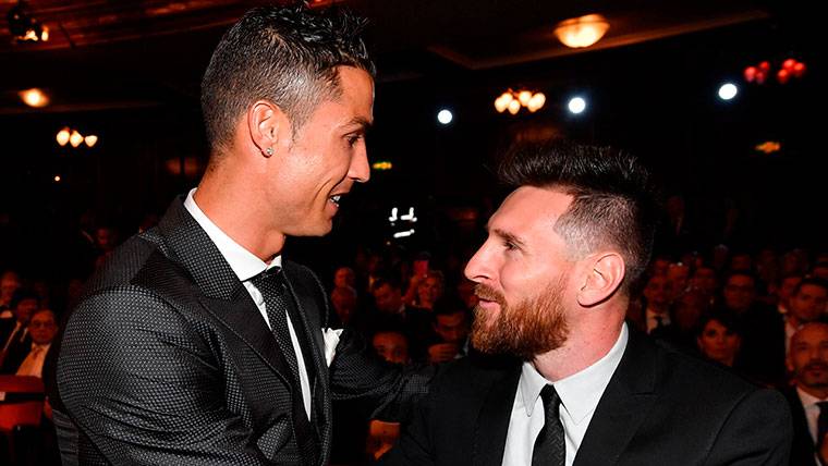 Leo Messi and Cristiano Ronaldo, face to face in the FIFA The Best