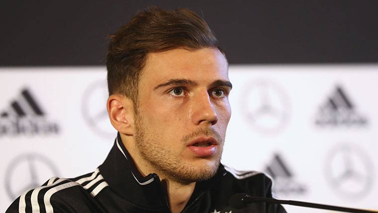 Goretzka, during a press conference with the selection of Germany