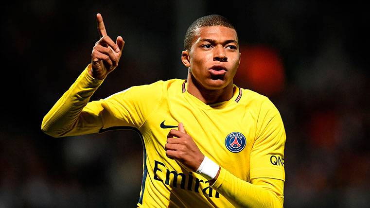 Mbappé, during the party against the Angers