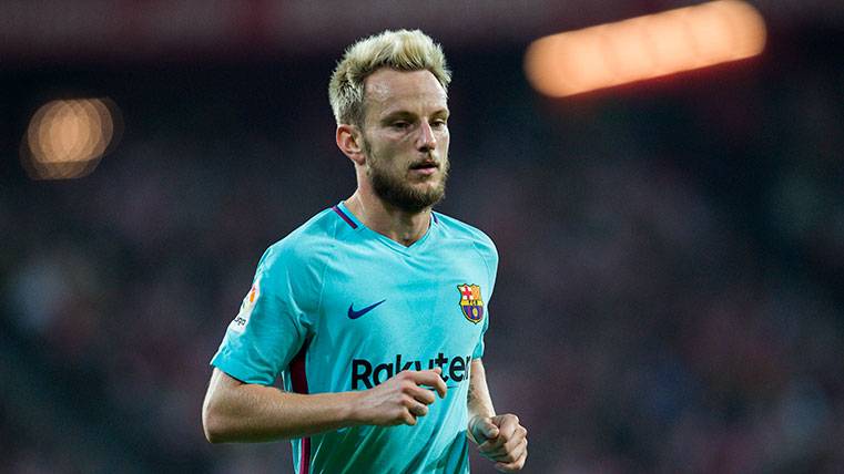 Ivan Rakitic, durante el calentamiento