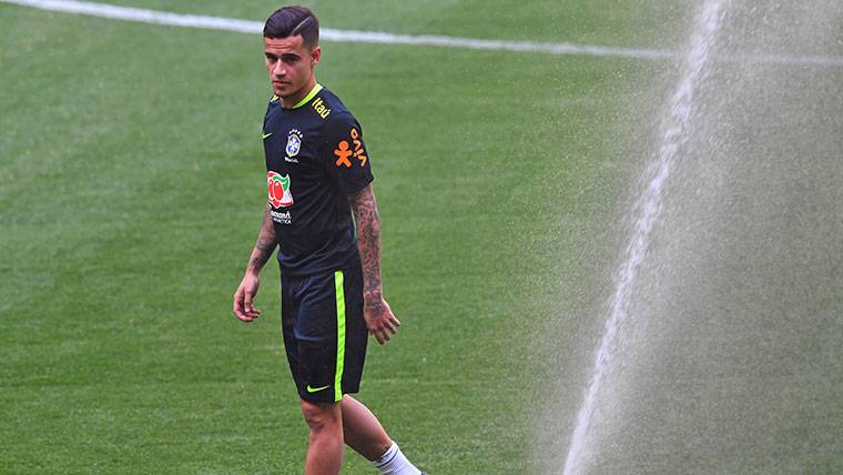 Philippe Coutinho, during a training